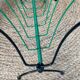 Vintage 50s metal and green wire magazine rack