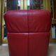 Vintage red leather Lounge Chair by Calia Italia, 1990s