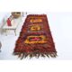 Vintage Turkish Hand-Knotted Wool Cotton Red Kilim Runner Rug 100x248