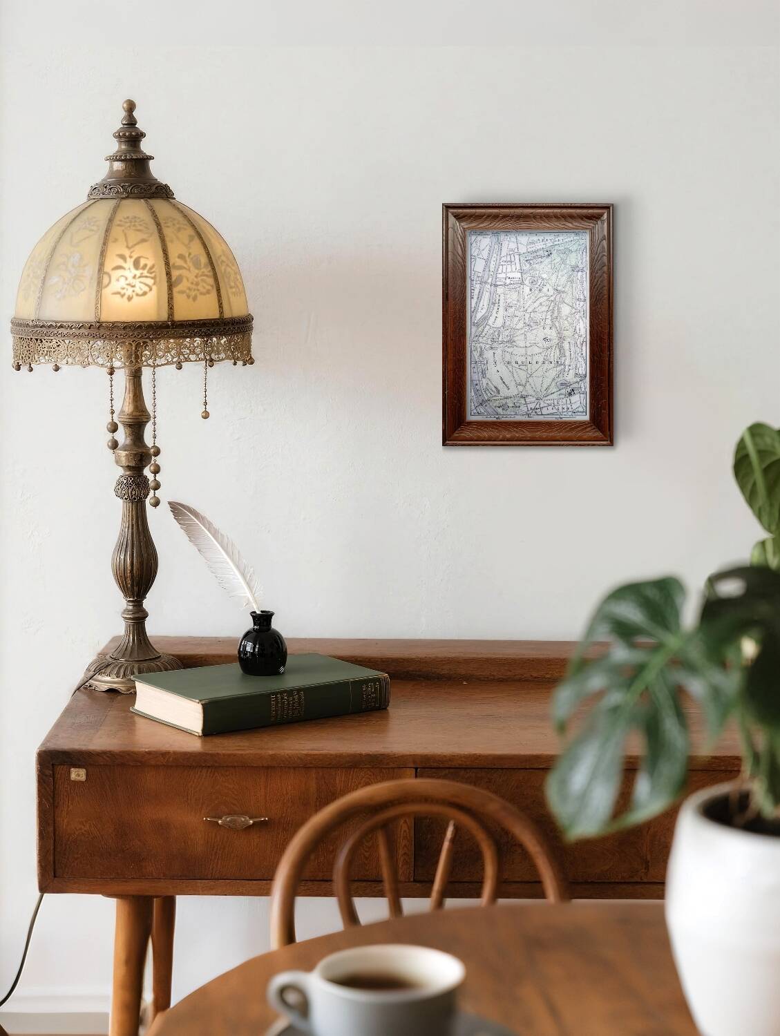 Bois de Boulogne, old map, printed in 1914.