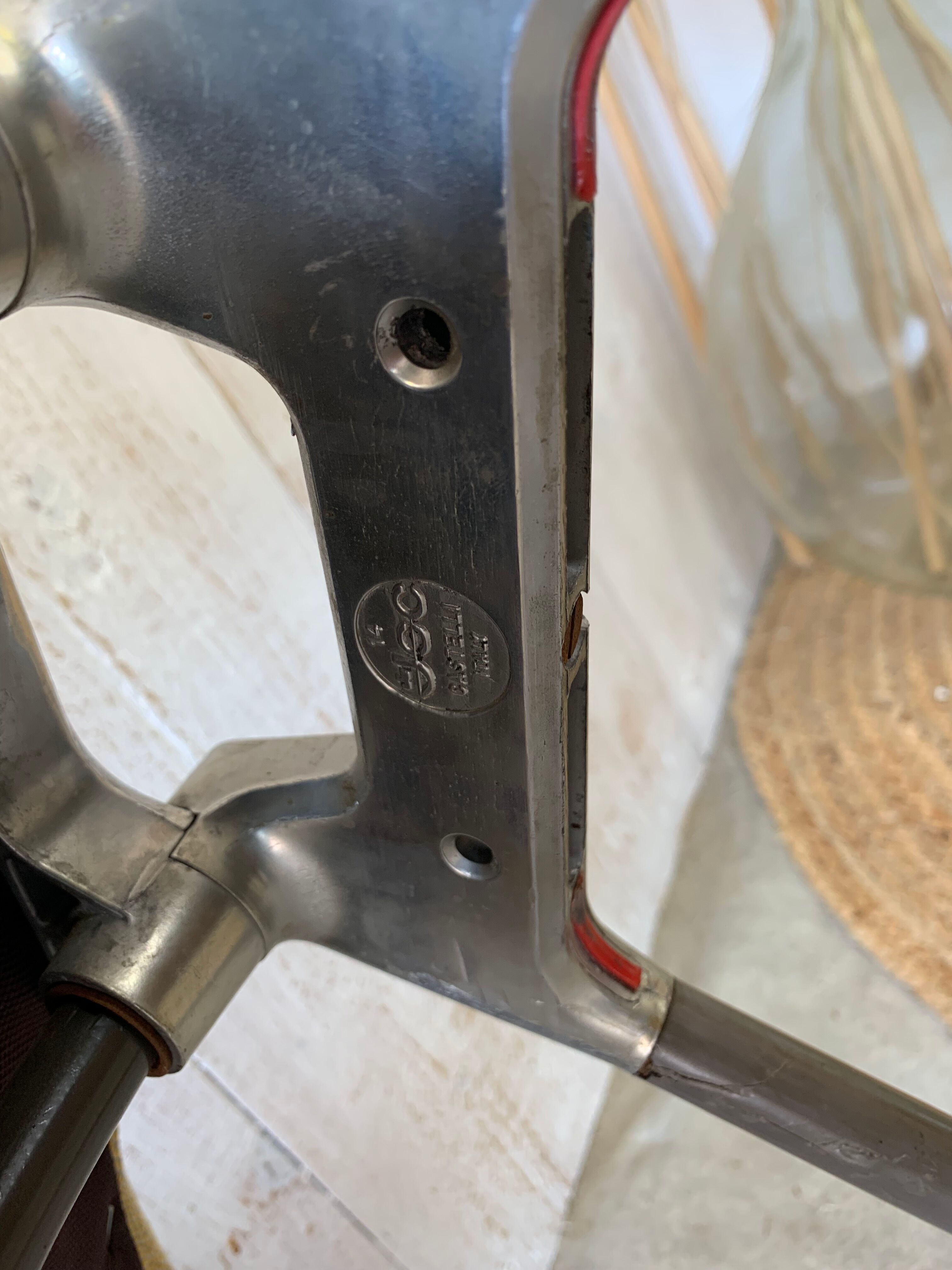 Series of 4 chairs by Piretti Giancarlo, Castelli