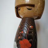 Great Kokeshi Doll, "LaTimide" by Okamoto Usaburo circa 1960-70 - Japan