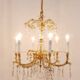 Maria Theresa salon chandelier, baroque Lobmeyr, crystal glass, Vienna, 1940s