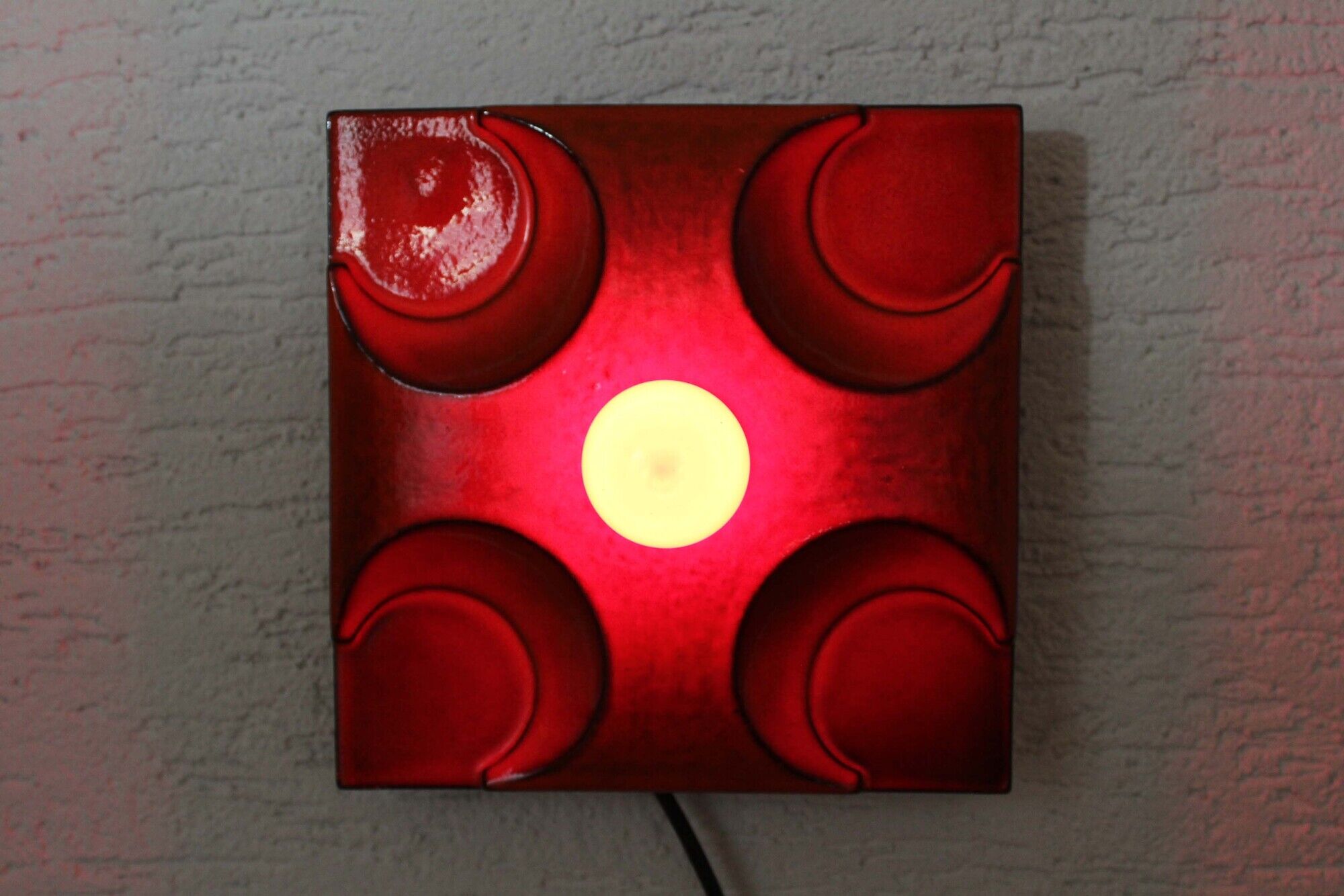 Beautiful wall light Hustadt lights 60s ceramic