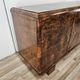 1940s Art Deco walnut sideboard with three doors