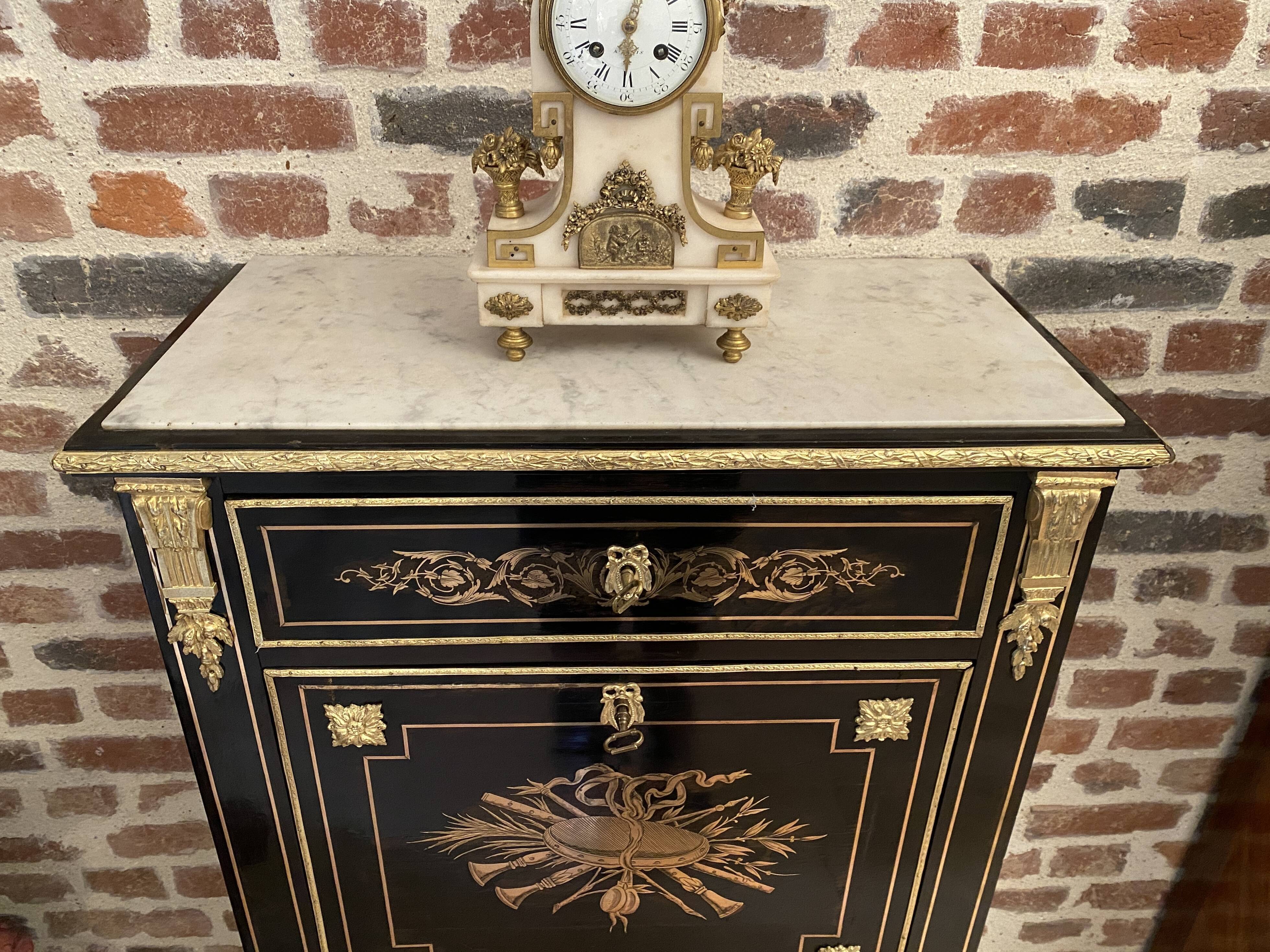 Secretaire de dame en marqueterie epoque Napoleon III
