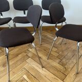 Set of 7 Steelcase Strafor chairs