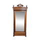 Neo-Gothic mirrored wardrobe in solid walnut – Late 19th century