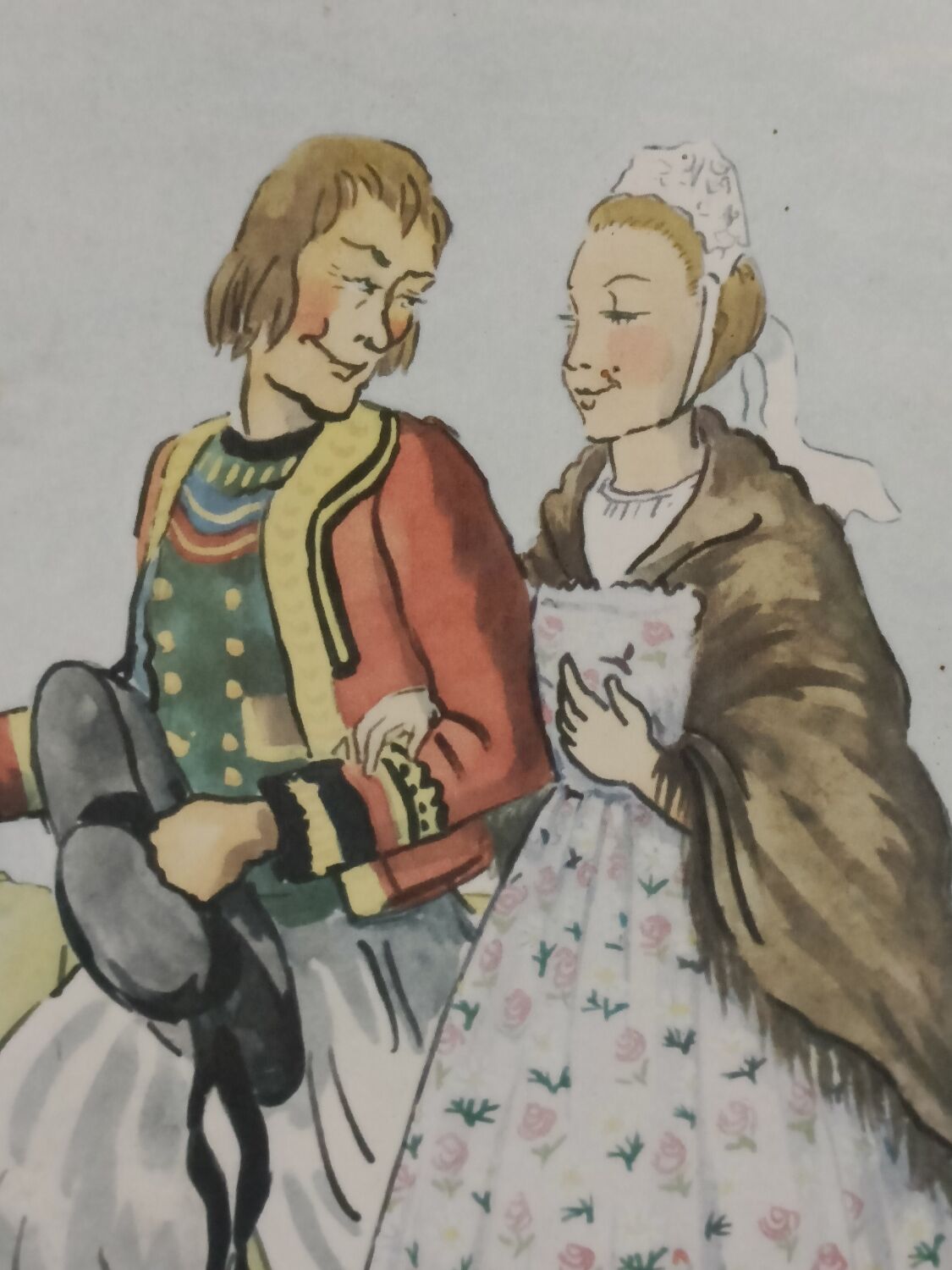 Rectangular educational poster, Brittany