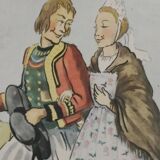 Rectangular educational poster, Brittany