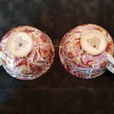 Hand-painted Gien cups