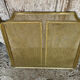 Fire Screen Grate Fireplace 3 Panels Brass 1970s Vintage