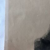 Photo gravée ancienne d’un buste de Balzac par Rodin