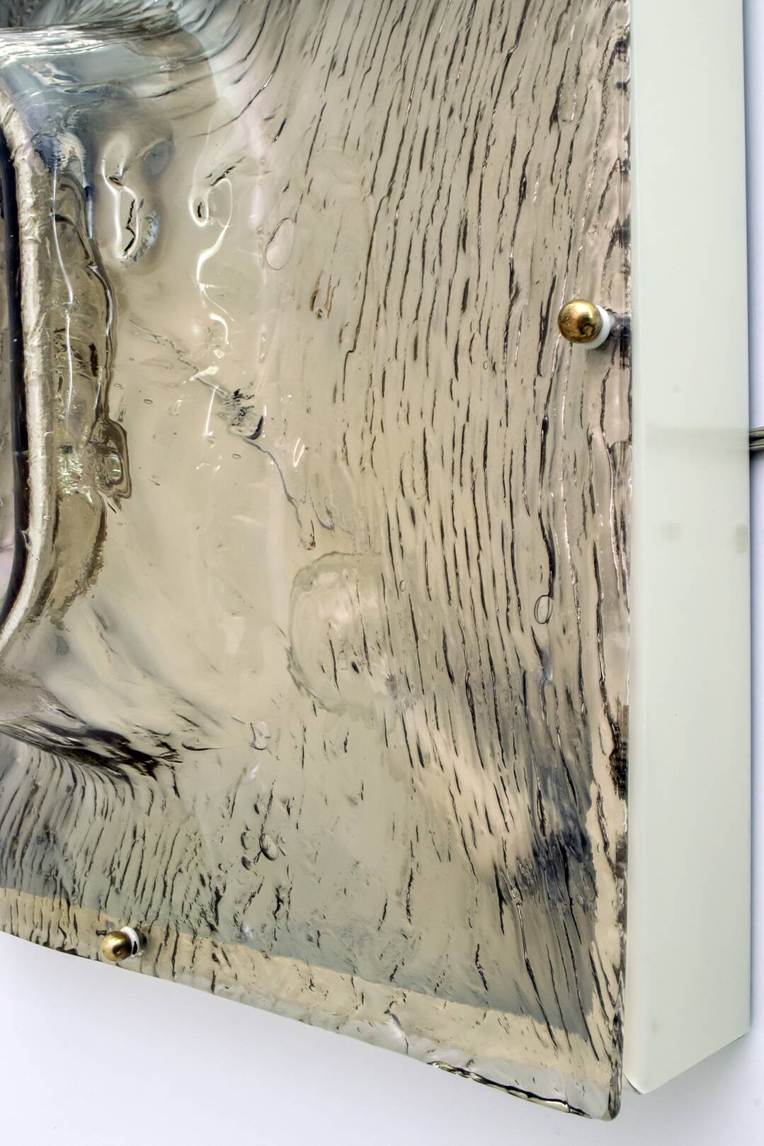 Four Toni Zuccheri Mid-Century Modern Murano Glass Sconces for Venini, 1960