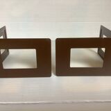Pair of brown metal bookends Germany