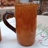 Ceramic orangeade service with 5 cups