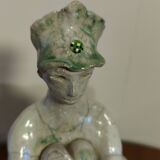 Glazed stoneware sculpture "The Guardians of Hearts"