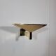 Paire d'appliques vintage en laiton Verre Lumiere
