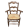 Provencal armchair, straw, vintage, early 20th century.