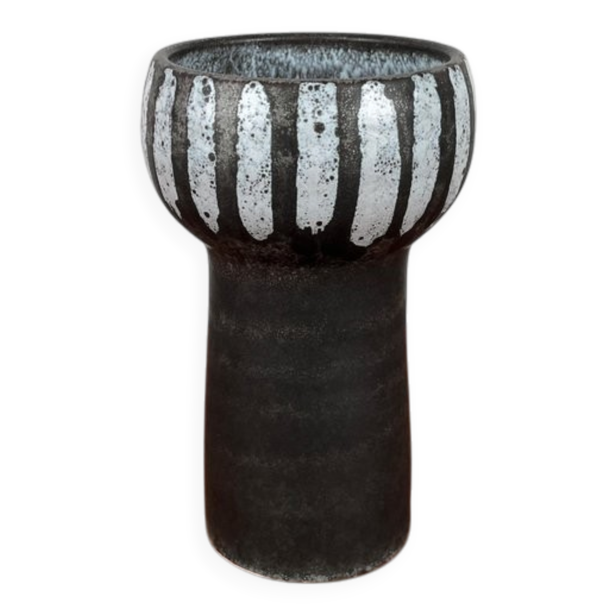 Vintage East German studio vase GDR mid-century by Erhard Goschala, 1960s.