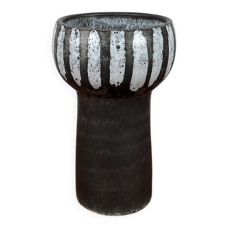 Vintage East German studio vase GDR mid-century by Erhard Goschala, 1960s.