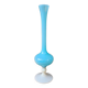 Soliflore en opaline bleue et blanche
