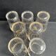 7 gobelets Baccarat service Chicago taille 6410 dorés