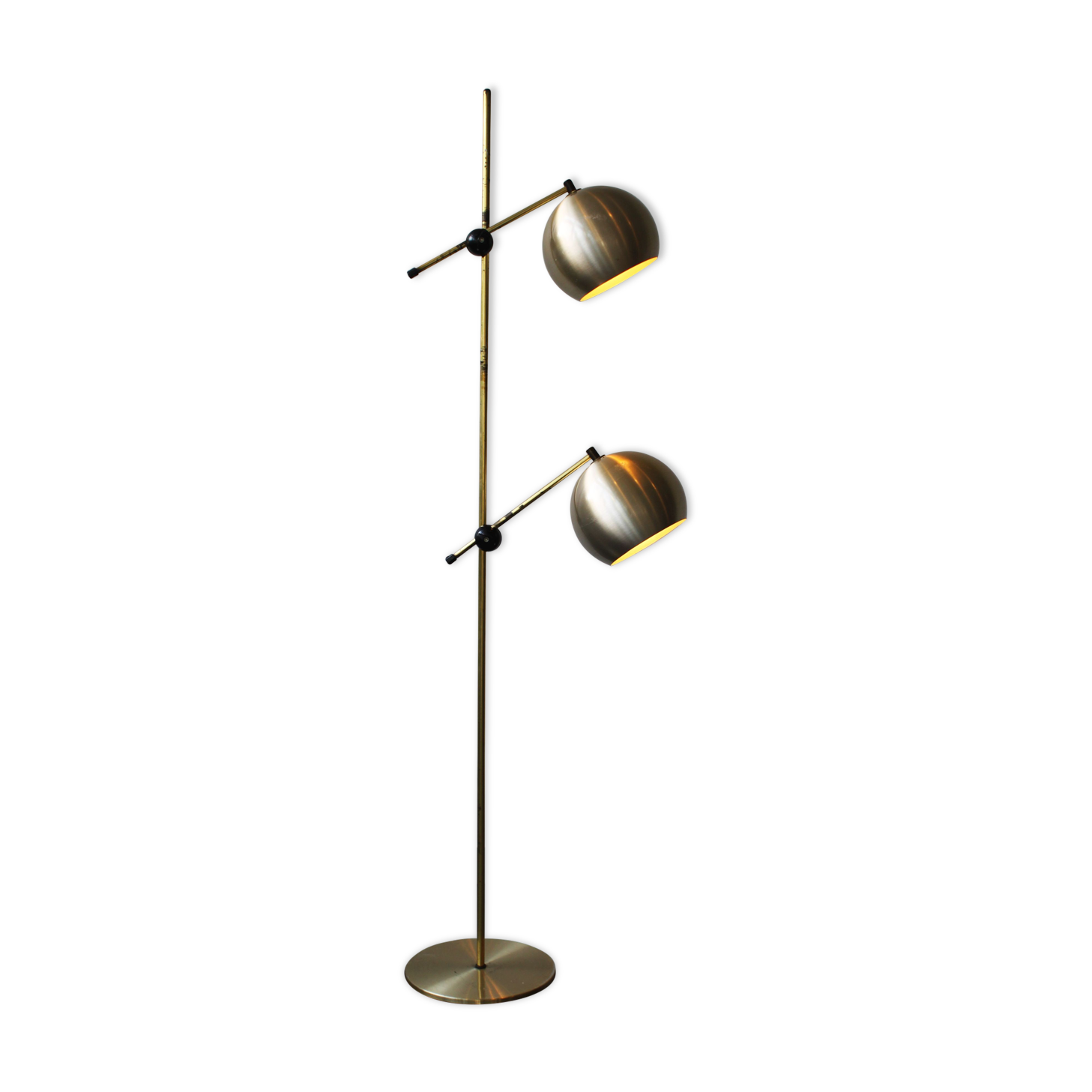 Floor lamp 2 globes, Herda, 1946