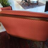 Small 2-seater upholstered sofa