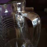 Glass broc - middle 20th