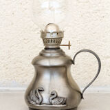 Pewter candle holder