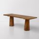 Sculptural Solid Oak Desk