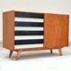U-458 black and white sideboard by Jiri Jiroutek for Interier Praha