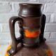 Large baluster ceramic vase, West Germany, Fat Lava 1970 vintage