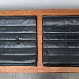 Leather cushion for postmodern Kreuzschwinger chair by Till Behrens, 1980s, set of 2.