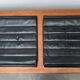 Coussin en cuir pour chaise Kreuzschwinger postmoderne par Till Behrens, années 1980, lot de 2