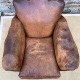 Leather club armchair 1930