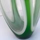 Vase verre vert vintage