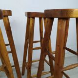 4 brutalist bar stools