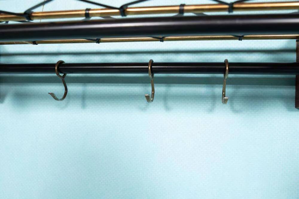 Vintage Swedish teak coat rack from the 1960s.