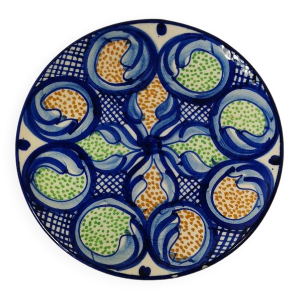 Assiette Murale en céramique peinte à la Main Espagnole