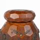 Vase breton en bois sculpté et laiton, Bretagne, France, 1960s