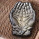 Empty pocket pair hand lucky charm brass