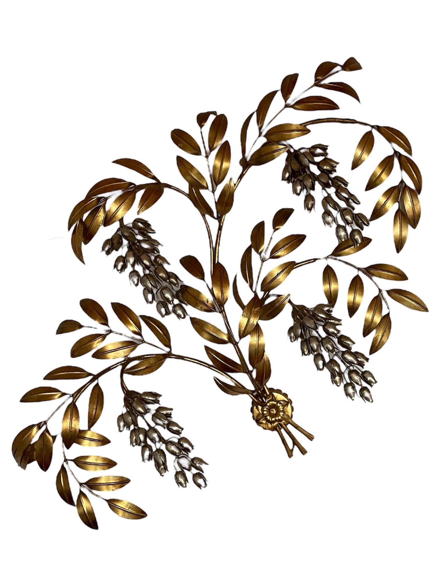 Pioggia D'Oro Wall Lamp in Gold Metal by Hans Kögl, Italy, 1970s