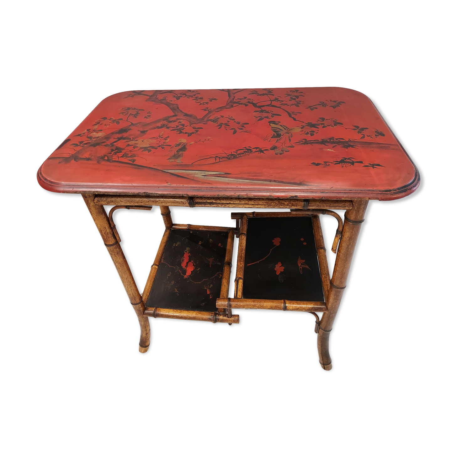 Table served Bamboo by Perret & Vibert late NINETEENTH