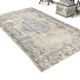 Tapis 5x9 pour salon, tapis turc Antique en laine fait à la main, gris bleu, 156x264Cm