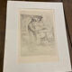 Eau forte, dessin, gravure, le Bouquiniste, Henri le Riche, notre dame