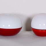 Lampe de table en verre midcentury, designer stepan tabery, opp jihlava, tchéquie, années 1960