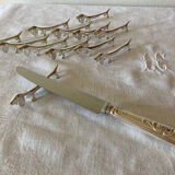 12 vintage dachshund knife holders