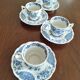 Ridgway "Windsor" English mocha cups blue